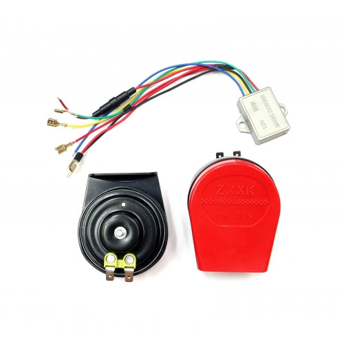 Sound Magic Horns Bikes And Cars - Red Color ( Set of 2 pieces )