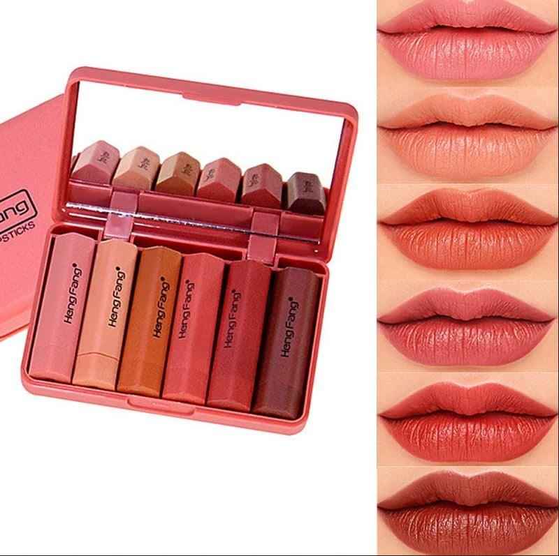 Heng Fang Mini Matte Lipsticks Pack of 6